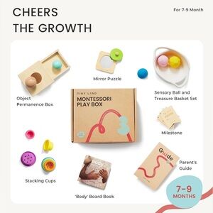 Tiny Land Montessori Play Box (7–9 Months) | Brand New